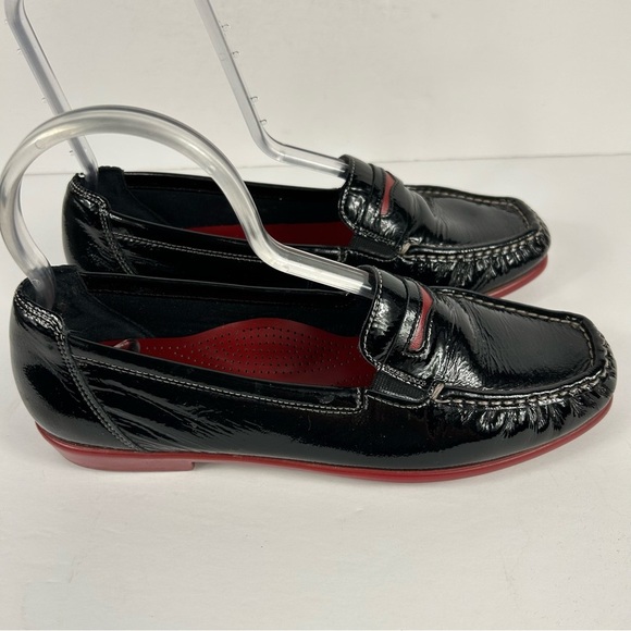 SAS Black and Red Men's Loafers Size 8 - Picture 5 of 9